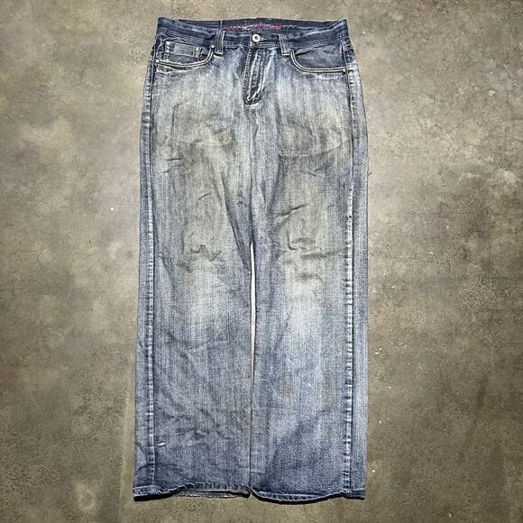 Vintage Y2k Point Zero Baggy Loose Fit Faded Jeans 36x33 - Picture 1 of 5